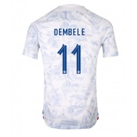 Koszulka piłkarska Francja Ousmane Dembele #11 Strój wyjazdowy MŚ 2022 tanio Krótki Rękaw